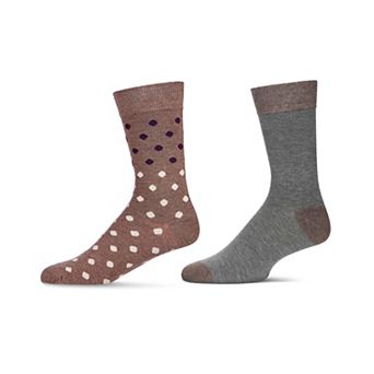 Men's 2 Pair Pack Cashmere Crew Socks