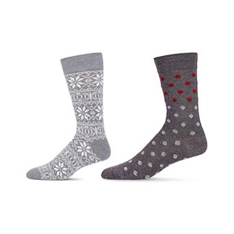 Men's 2 Pair Pack Cashmere Crew Socks