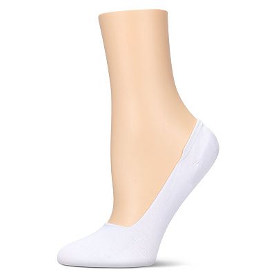Women's 10 Pair Pack Cotton Blend Mid-Cut No-Show Liner Socks