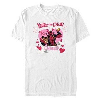 Men's Marvel Deadpool You're The Chimi To My Changa Graphic Tee