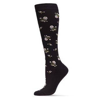 Women's Ditsy Floral Nylon 15-20mmHg Graduated Compression Socks
