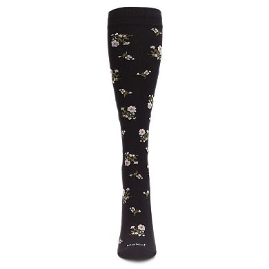 Women's Ditsy Floral Nylon 15-20mmHg Graduated Compression Socks