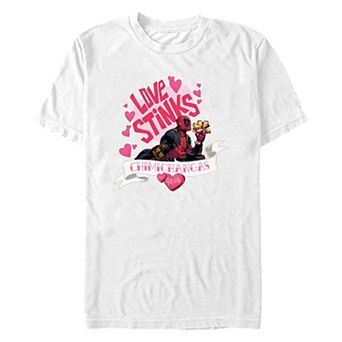 Men's Marvel Deadpool Love Stinks Chimichangas Forever Graphic Tee