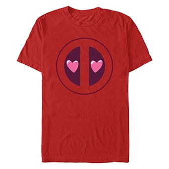 Men's Marvel Deadpool Heart Eyes Graphic Tee