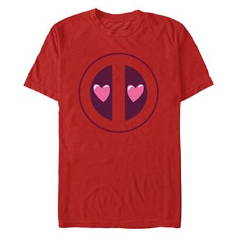 Men's Marvel Deadpool Heart Eyes Graphic Tee