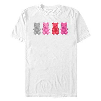 Men's Marvel Deadpool Valentine's Day Gummy Bears Graphic Tee