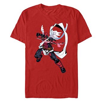 Men's Marvel Deadpool Dressed As Cupid Graphic Tee