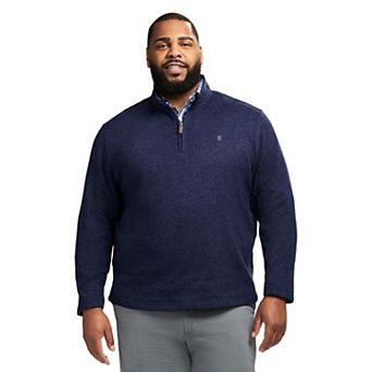 Big & Tall IZOD Sweater Fleece Quarter Zip Pullover