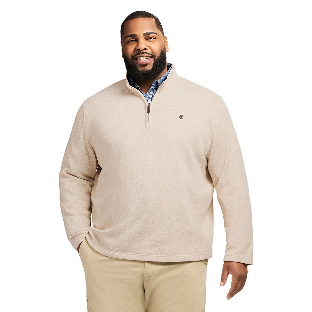 Big & Tall IZOD Sweater Fleece Quarter Zip Pullover