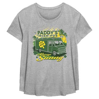 Plus Size It's Always Sunny In Philadelphia Paddy's Irish Pub Flowy Graphic Tee