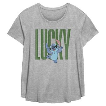 Disney's Lilo & Stitch Lucky Stitch Plus Size Flowy Graphic Tee