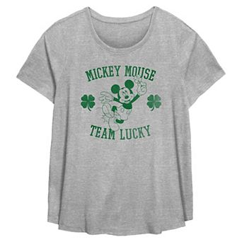 Disney's Mickey Mouse Team Lucky Plus Size Flowy Graphic Tee