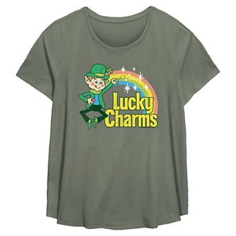 Plus Size Lucky Charms Flowy Graphic Tee