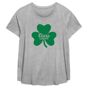 Plus Size Coors Light Shamrock Logo Flowy Graphic Tee