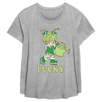 Plus Size Rainbow Brite Patty O'Green Lucky Flowy Graphic Tee