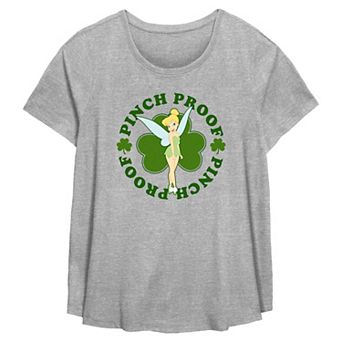 Disney's Tinker Bell Pinch Proof Plus Size Flowy Graphic Tee