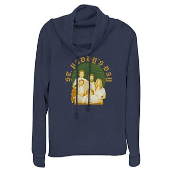 Women's It's Always Sunny In Philadelphia St. Paddy's Day Cowlneck Graphic Lightweight Long Sleeve