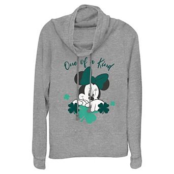 Disney's Minnie Mouse One Of A Kind Women's Cowlneck Graphic Lightweight Long Sleeve
