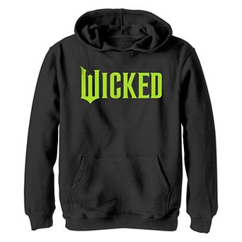 Boys 8-20 Wicked Fluorescent Green Title Logo Graphic Hoodie