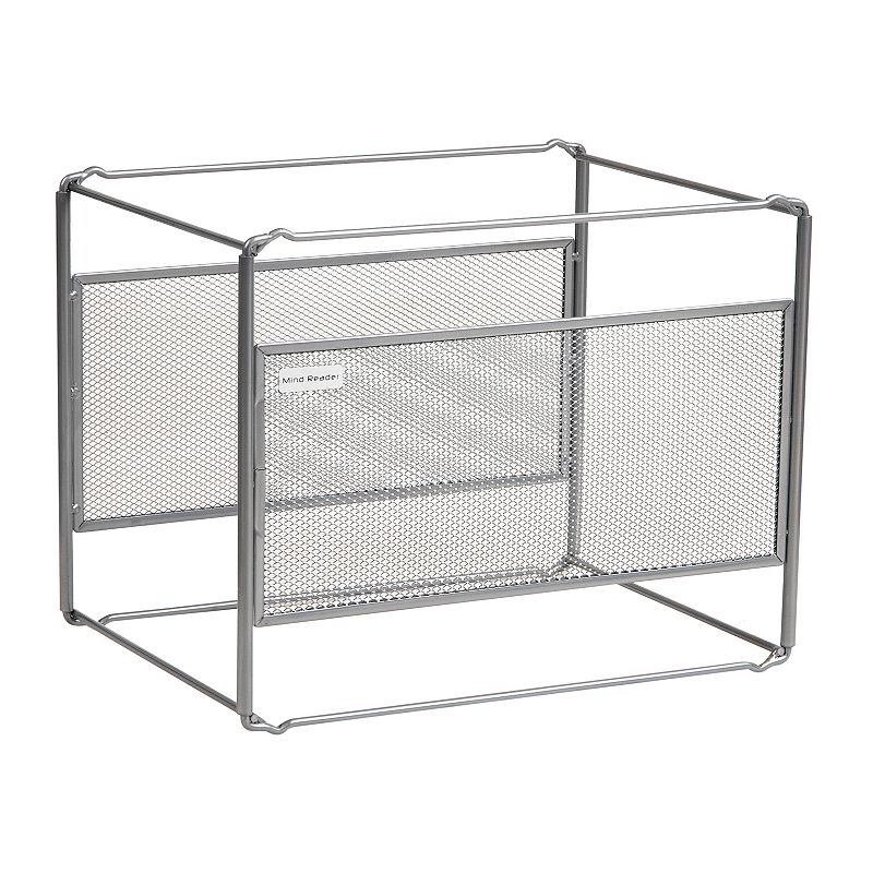 UPC 887530006586 product image for Mind Reader Desktop File Folder Organizer Box, Gray | upcitemdb.com