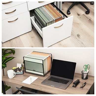 Mind Reader Desktop File Folder Organizer Box