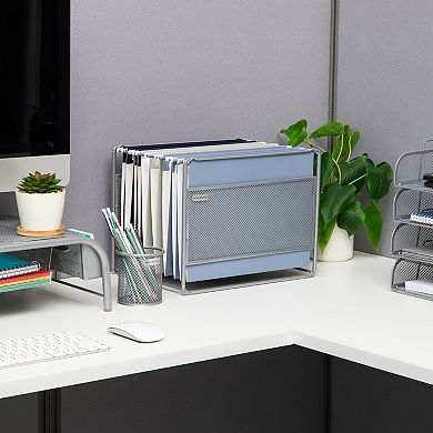 Mind Reader Desktop File Folder Organizer Box