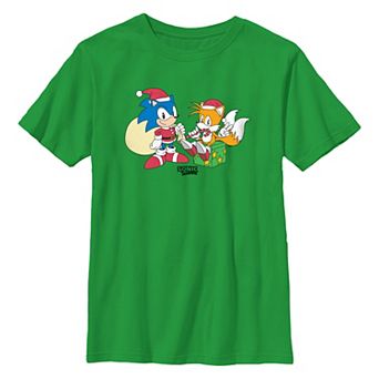 Boys 8-20 Sonic The Hedgehog Santa's Helpers Graphic Tee
