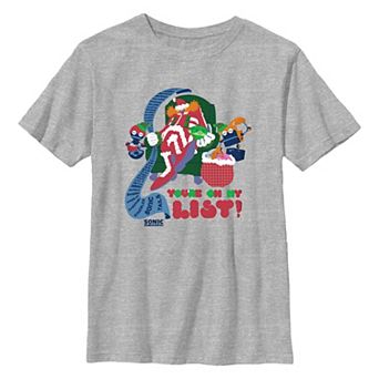 Boys 6-20 Sonic The Hedgehog You're On My List Graphic Tee