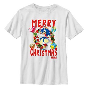 Boys 8-20 Sonic The Hedgehog Merry Christmas Graphic Tee