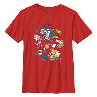 Boys 8-20 Sonic The Hedgehog Christmas Cookies Graphic Tee