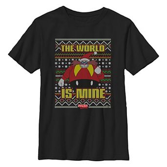 Boys 6-20 Sonic The Hedgehog Doctor Eggman The World Is Mine Graphic Tee