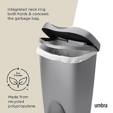 Umbra Brim Step Can, 13 Gallons