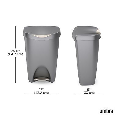 Umbra Brim Step Can, 13 Gallons