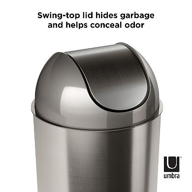 Umbra Mezzo Swing Top Lid Garbage Can