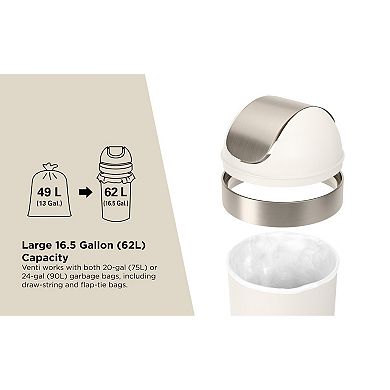 Umbra Venti 16.5 Gallon Garbage Can