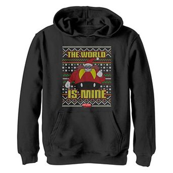 Boys 8-20 Sonic The Hedgehog Doctor Eggman The World Is Mine Graphic Hoodie