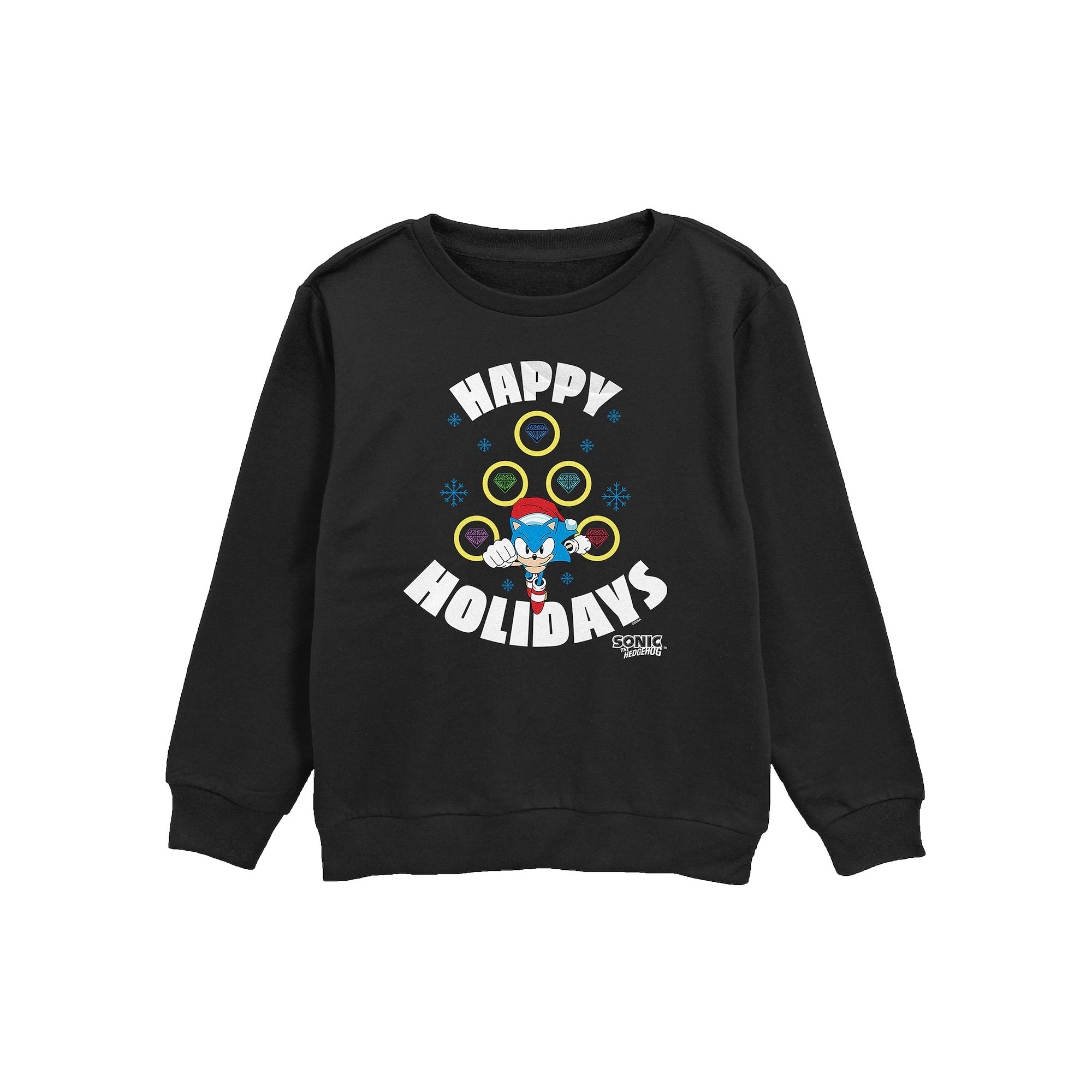 Boys 8-20 Sonic The Hedgehog Happy Holidays Fleece Sweatshirt, Boys, Size: