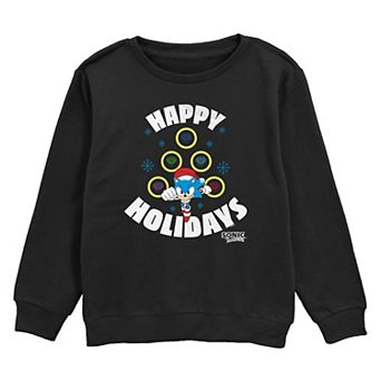 Boys 8-20 Sonic The Hedgehog Happy Holidays Fleece Sweatshirt