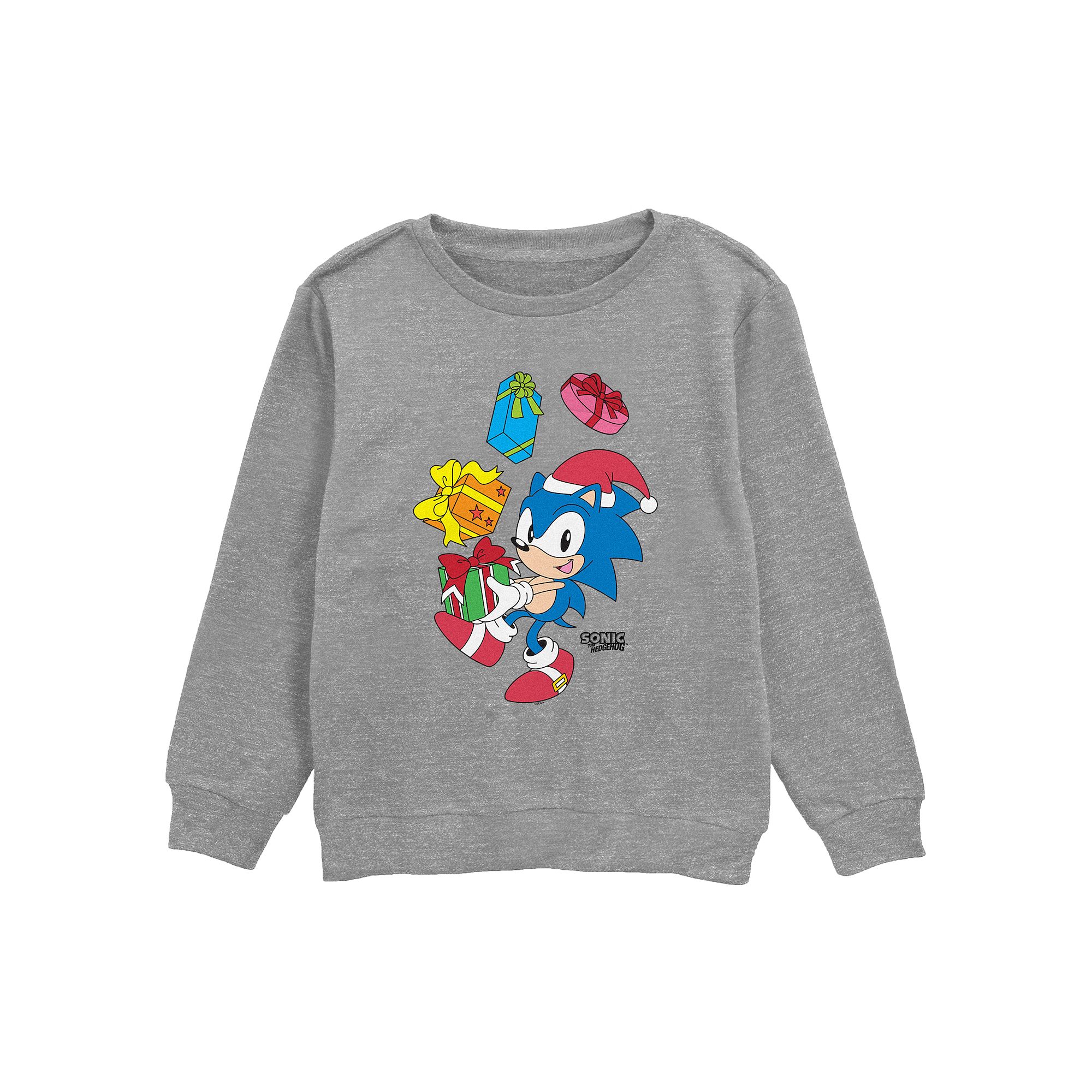 Boys 8-20 Sonic The Hedgehog Juggling Presents Fleece Sweatshirt, Boys, Si