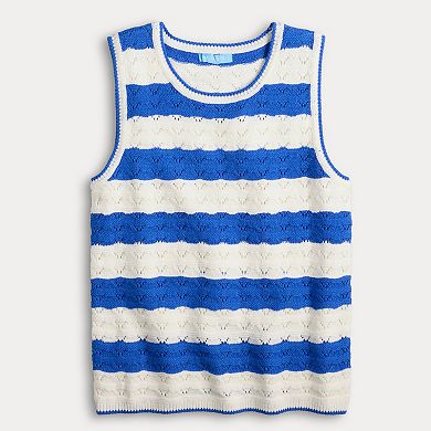 Women's Draper James Striped Pointelle Tank