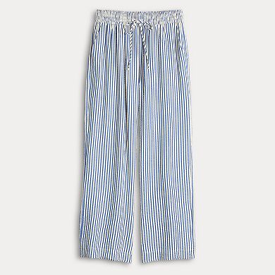 Women's Draper James Striped Long Bottoms