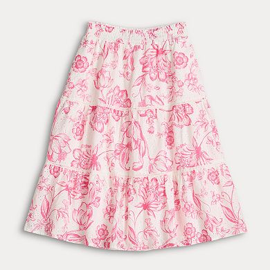 Women's Draper James Eyelet Tiered Skirt