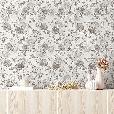 Tempaper Botanical Floral Peel and Stick Wallpaper
