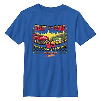 Boys 6-20 Hot Wheels Built To Race Press Start Graphic Tee