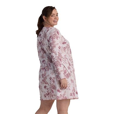 Plus Size Miss Elaine Essentials Cottonessa Short Nightgown