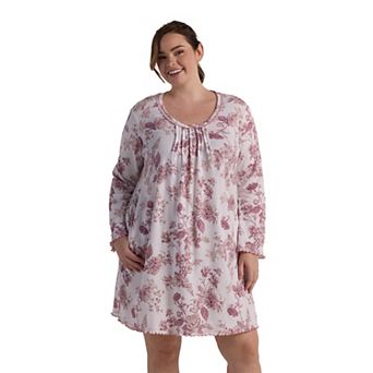 Plus Size Miss Elaine Essentials Cottonessa Short Nightgown