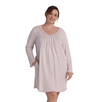 Plus Size Miss Elaine Essentials Cottonessa Short Nightgown