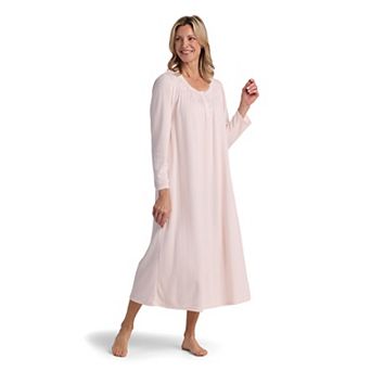 Petite Miss Elaine Essentials Honeycomb Long Nightgown