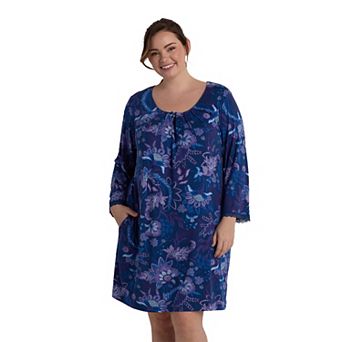 Plus Size Miss Elaine Essentials Sofiknit Short Nightgown