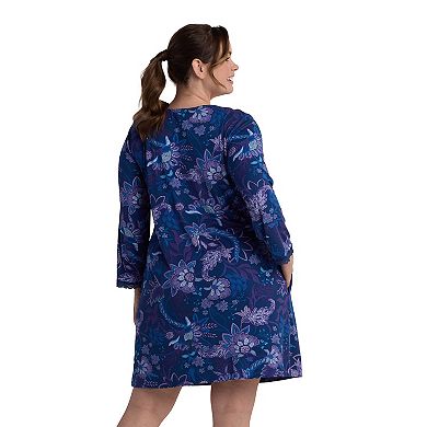 Plus Size Miss Elaine Essentials Sofiknit Short Nightgown